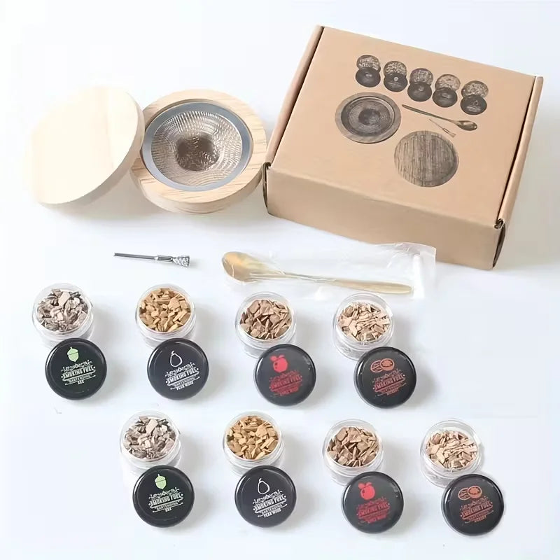 Wooden Cocktail Smoker Kit — Gift Box Set