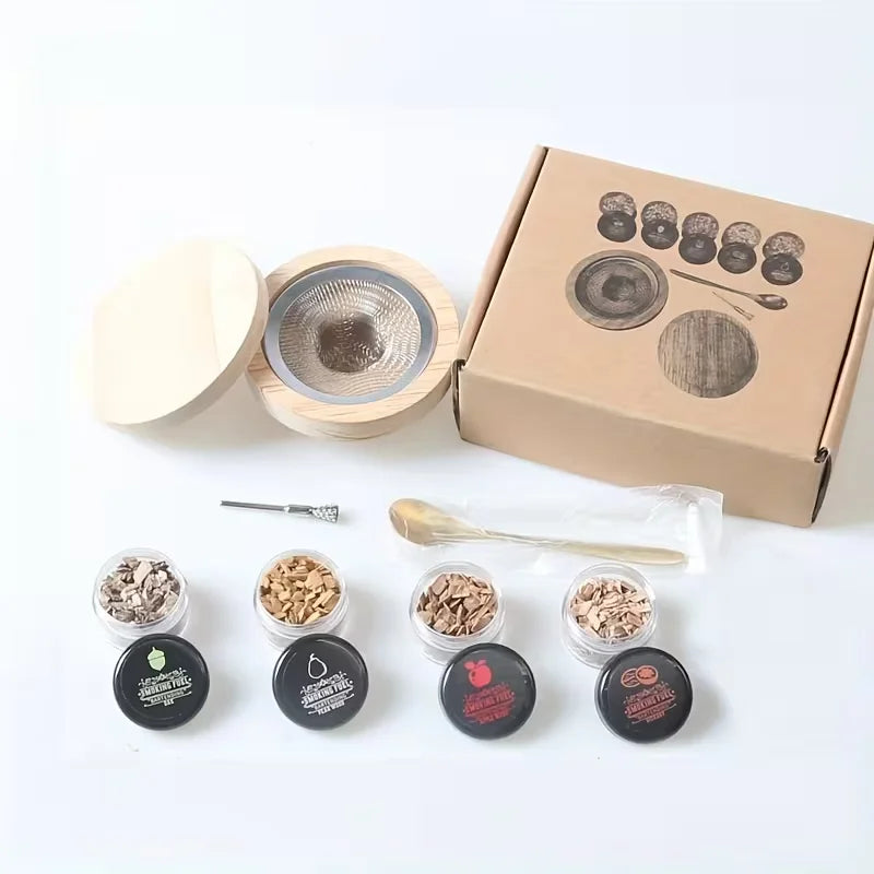 Wooden Cocktail Smoker Kit — Gift Box Set