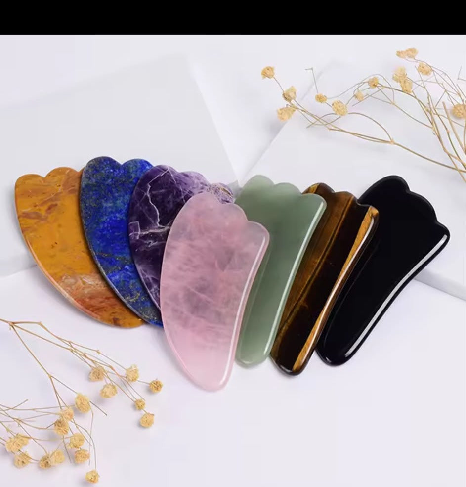 Rose Quartz Gua Sha Set