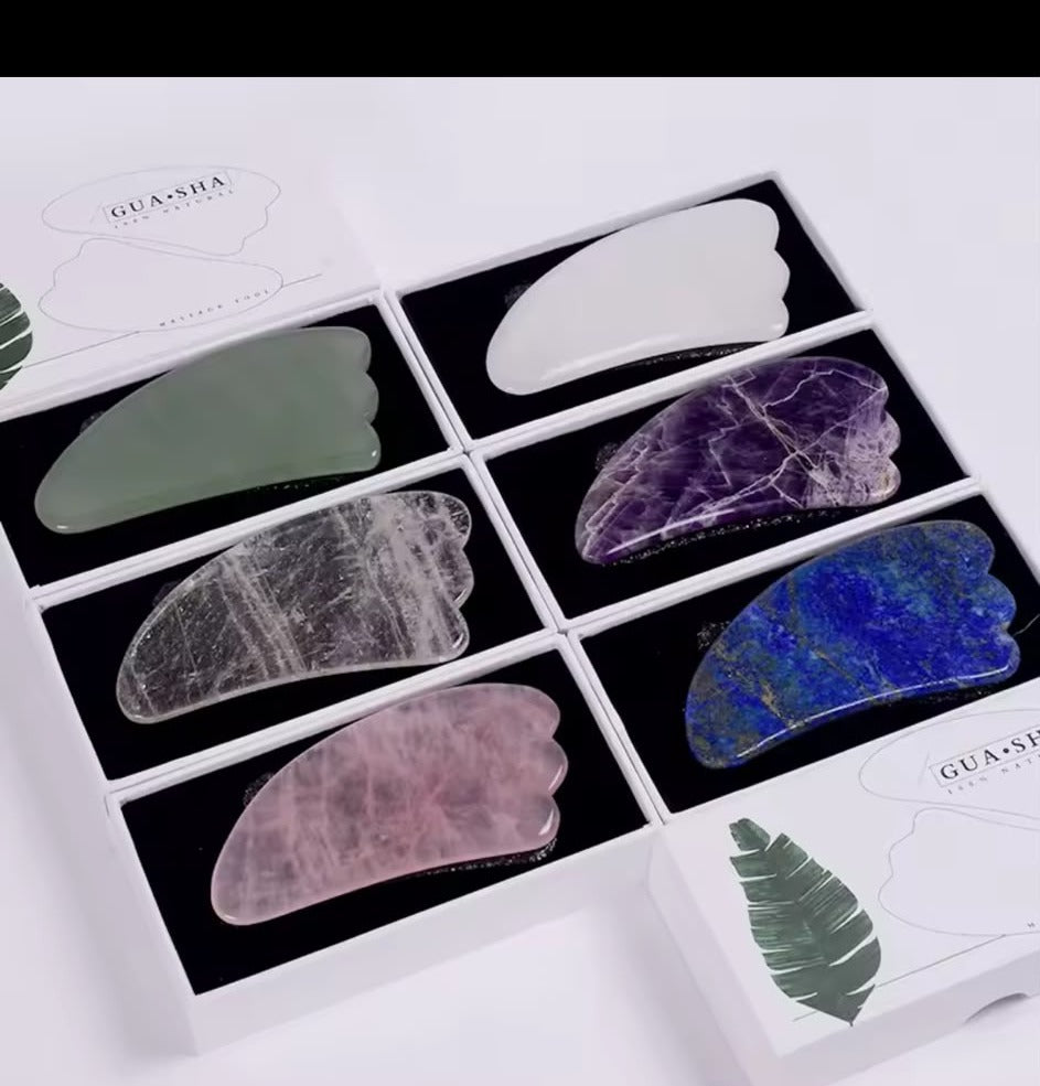 Rose Quartz Gua Sha Set