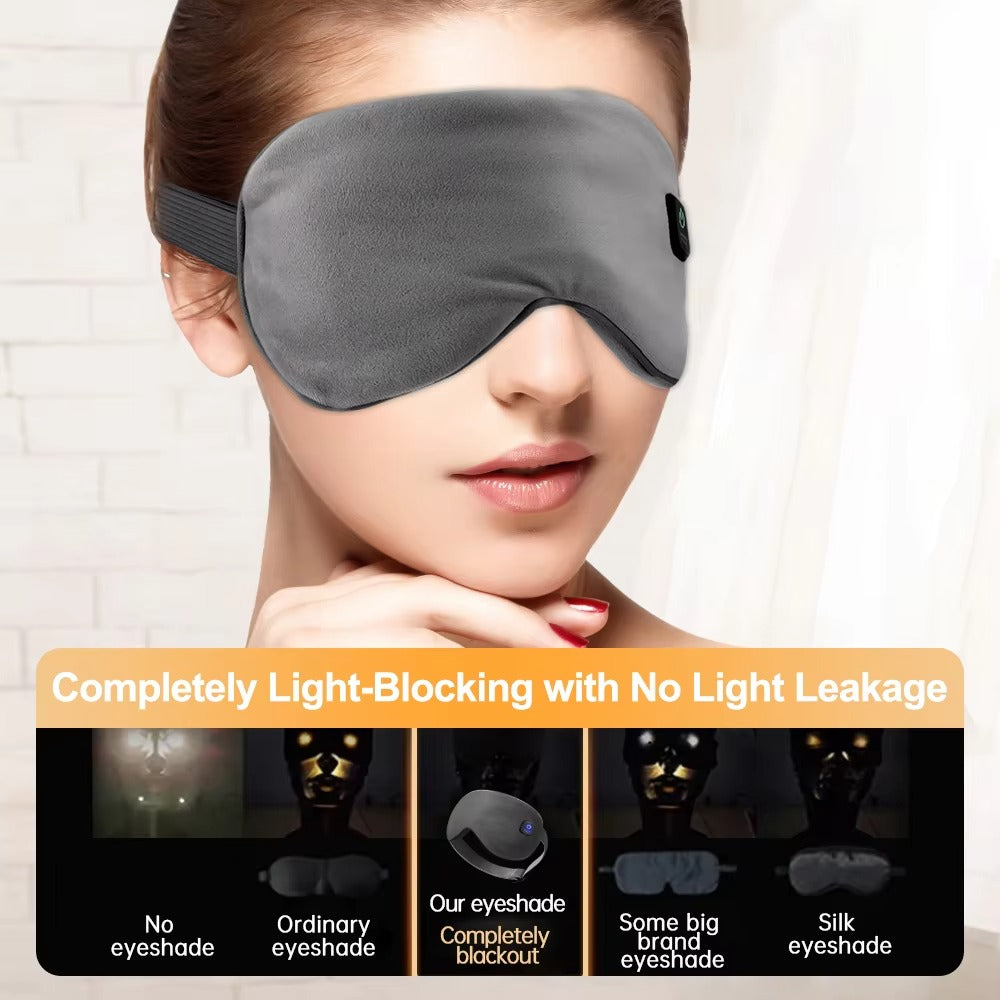 Heated eye mask temperature control detail
