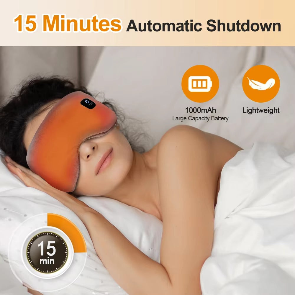 Heated eye mask packaging and included accessories