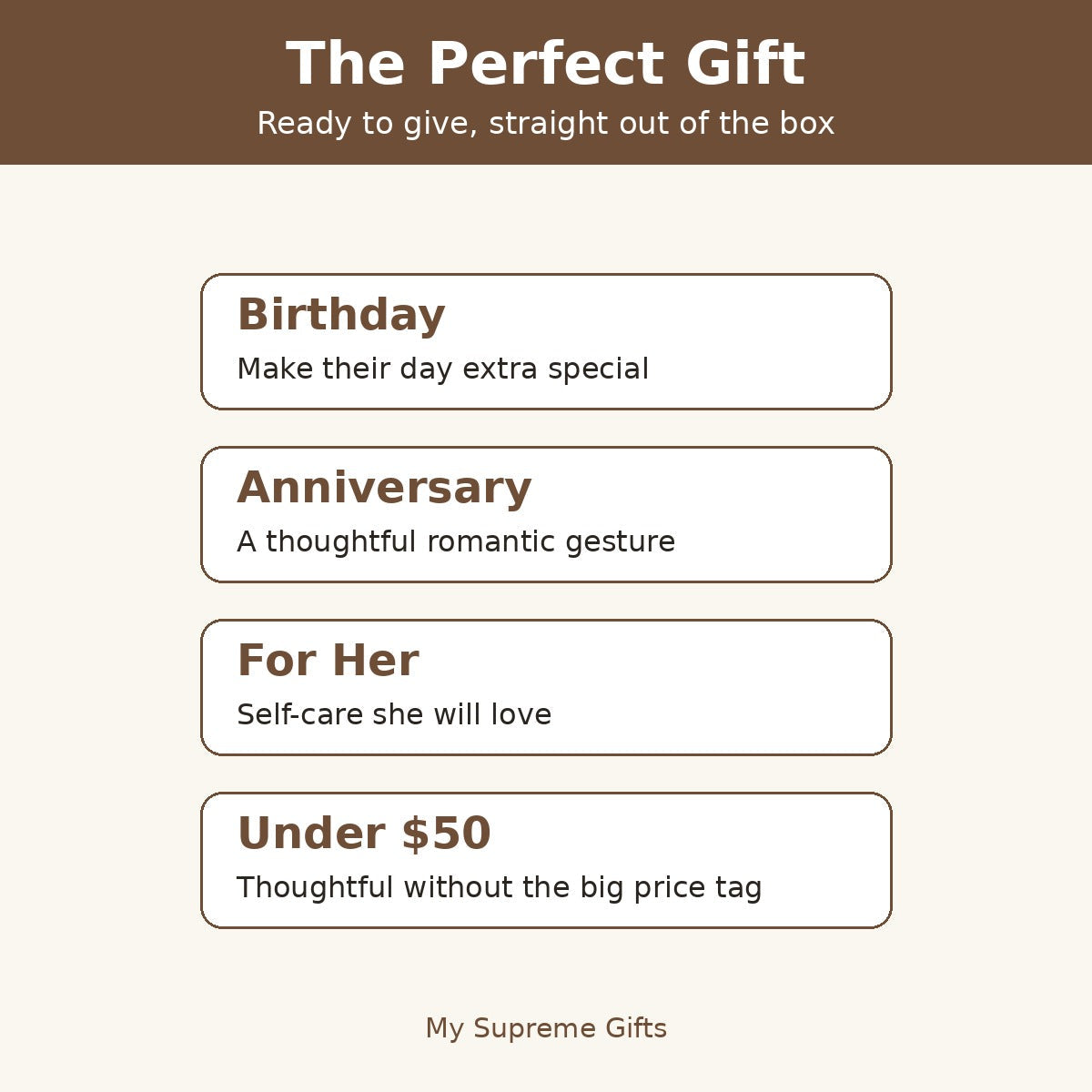 The perfect gift for Birthday Anniversary For Her